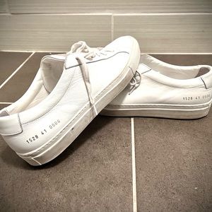 Common projects white low top sneakers size 41